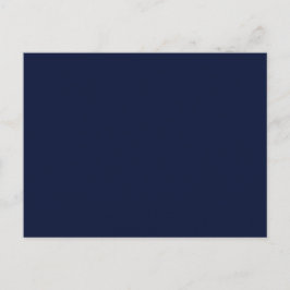 Midnight Navy Blue Solid Färg Vykort