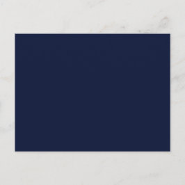 Midnight Navy Blue Solid Färg Vykort