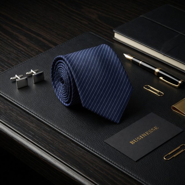 Midnight Navy Platinum Stripe Executive Slips (Skapare uppladdad)