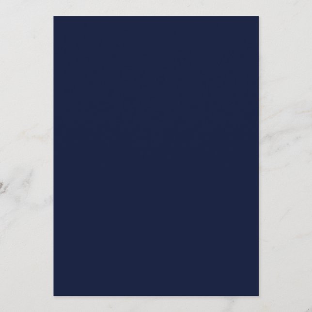 Midnight Navyblå Enfärgad Meny (Framsida)