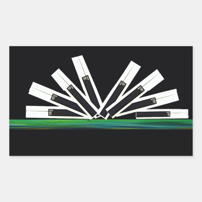 MIDNIGHT NYCKLAR REKTANGULÄRT KLISTERMÄRKE (Framsida)