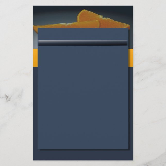 Midnight Orange Stationery Brevpapper (Framsida)