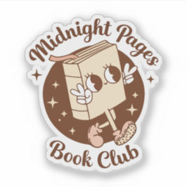 Midnight pages bokklubb klistermärken