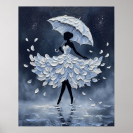 Midnight Petal Walz Poster