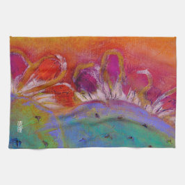 "Midnight Prickly Pear" Towel Kökshandduk