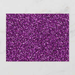 Midnight Purple Glitter Vykort