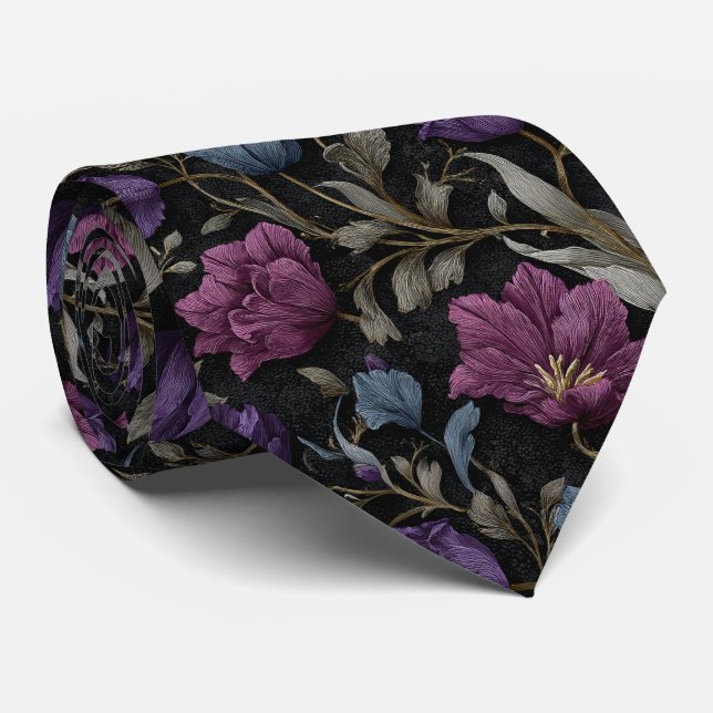 Midnight Purple Rose Bröllop Slips (Rullad)