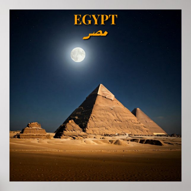Midnight Pyramids Affisch (Framsidan)