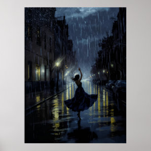 Midnight Rain Dance Poster