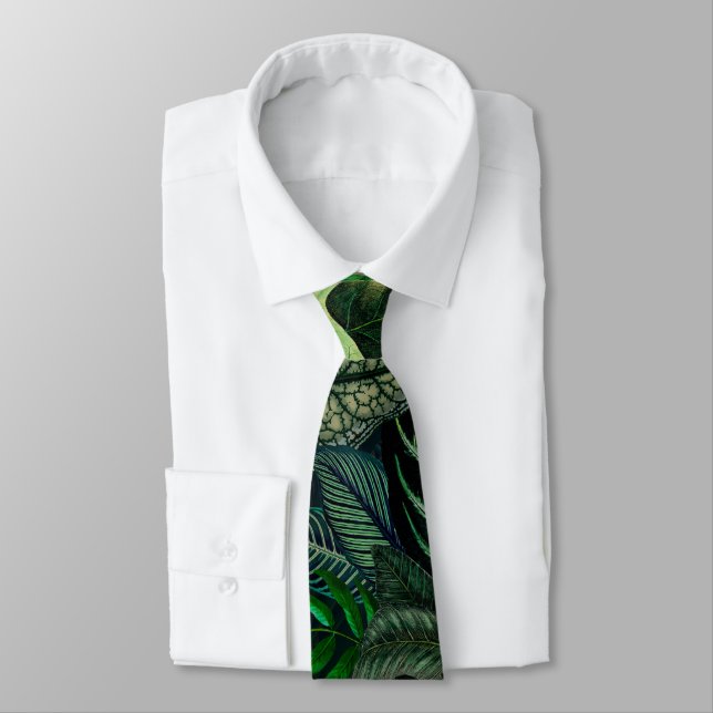 Midnight Rainforest Tropical Löv Slips (Bunden)