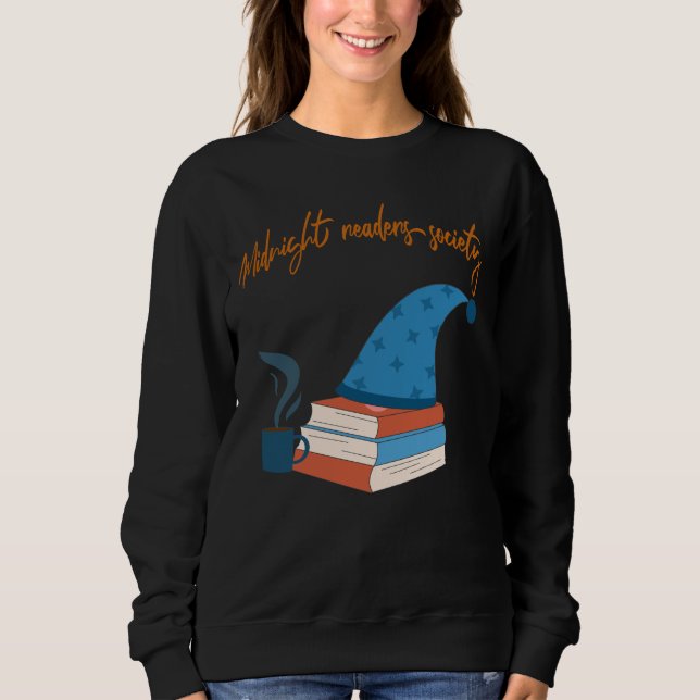 Midnight Readers Society Mysig design för bokälska T Shirt (Framsida)