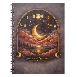 Midnight Reverie Celestial Notebook Anteckningsbok