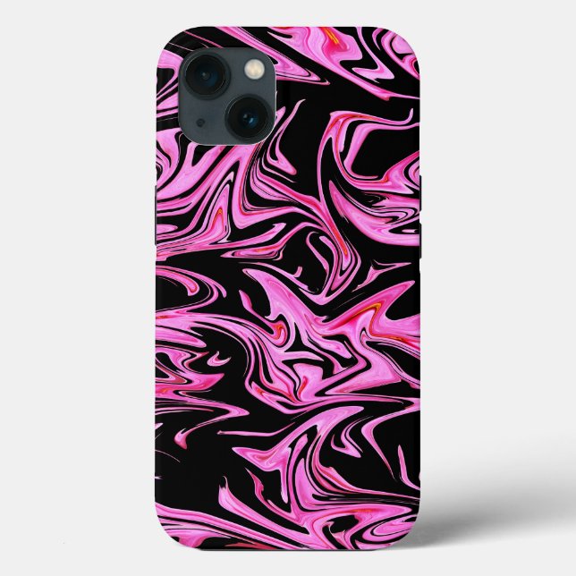 "Midnight Ro: The Rosa och svart Marble Fusion" (Baksida)