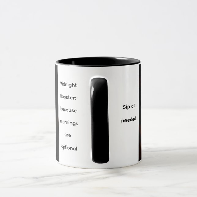 Midnight Rooster Kaffemugg (Handtag)
