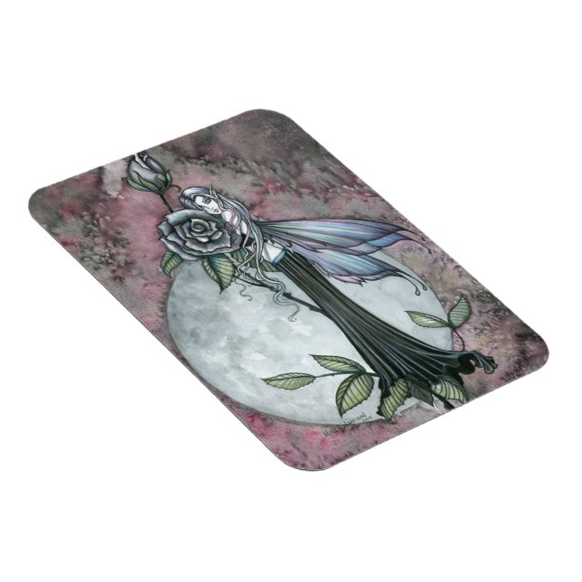 Midnight Rose Älv Vinylmagnet Magnet (Högersidan)