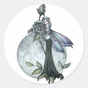 Midnight Rose Fairy Klistermärken