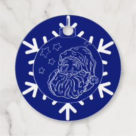 Midnight Santa Gåvor Etiketter