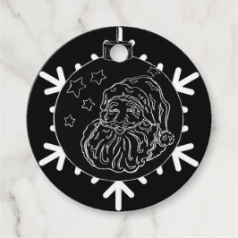 Midnight Santa Gåvor Etiketter