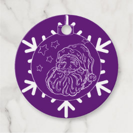 Midnight Santa Gåvor Etiketter