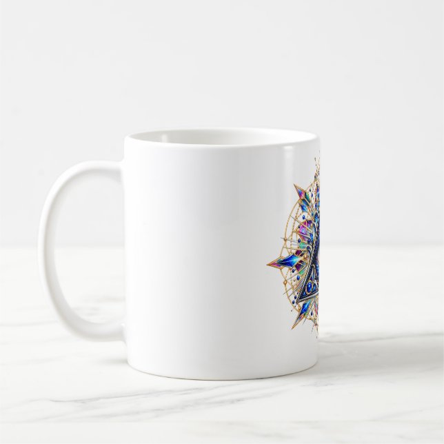 Midnight Sapphire Eye Kaffe Mugg (Vänster)