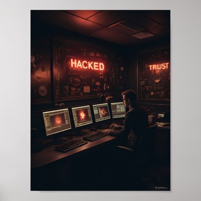 Midnight Security Operations Glow-poster Poster (Framsidan)