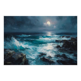 Midnight Serenad: Lunar Tide Perfect Poster