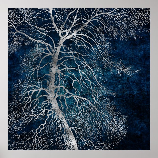 Midnight Silver träd - Black Poplar Poster (Framsidan)