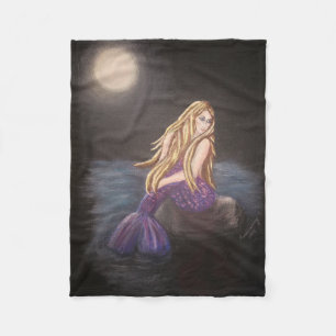 Midnight Sjöjungfru Fleece Blanket