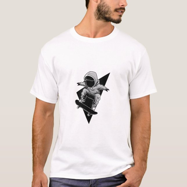 Midnight Skate Jump T Shirt (Framsida)