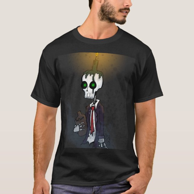 Midnight Skeleton T Shirt (Framsida)