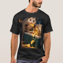 Midnight Snack Inspektion Opossum Svart T-Shirt