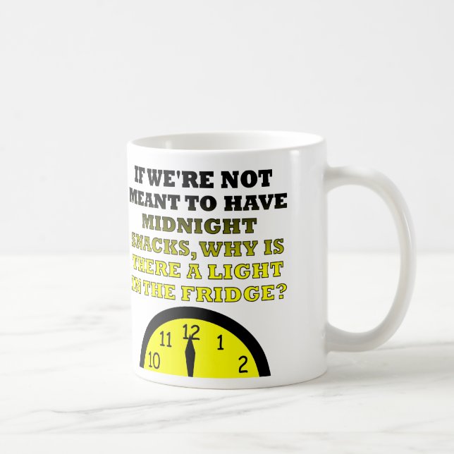 Midnight Snacks Fridge Light Funny Mug Kaffemugg (Höger)