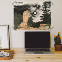 Midnight Snö Storm Colorado Mountains