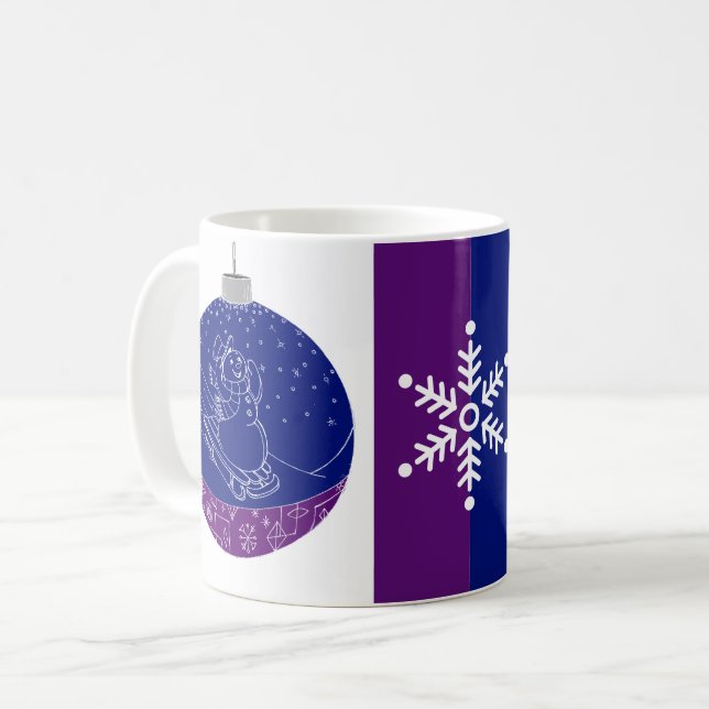 Midnight Snögubbe Kaffemugg (Framsida vänster)