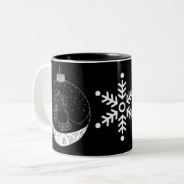 Midnight Snögubbe Två-Tonad Mugg