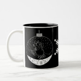 Midnight Snögubbe Två-Tonad Mugg