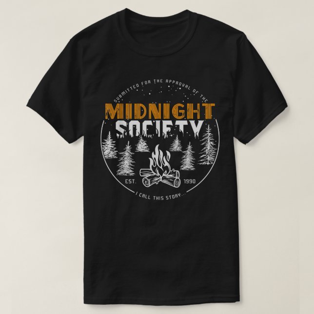 Midnight Society Team Camping Camper Campfire T-Sh T Shirt (Design framsida)