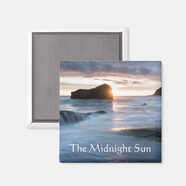 Midnight Sol Norge Magnet (Front/Back)