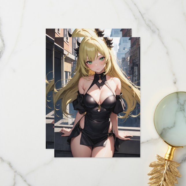 Midnight Sorceress Tack Kort (Fram/Back In Situ)