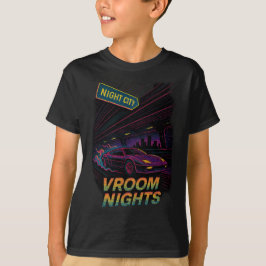 Midnight Springa - Neon Retro City Drive T Shirt