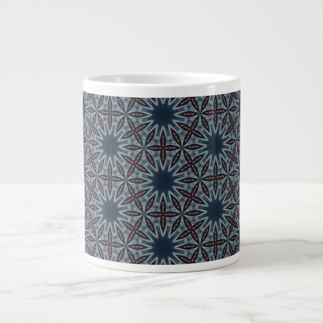Midnight Starburst Lattice Jumbo Mugg (Framsidan)