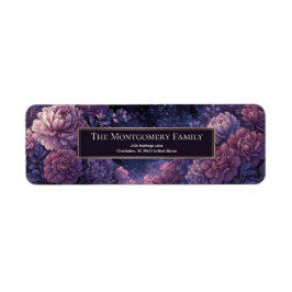 Midnight Stardust Celestial Mum Ram Returadress Etikett