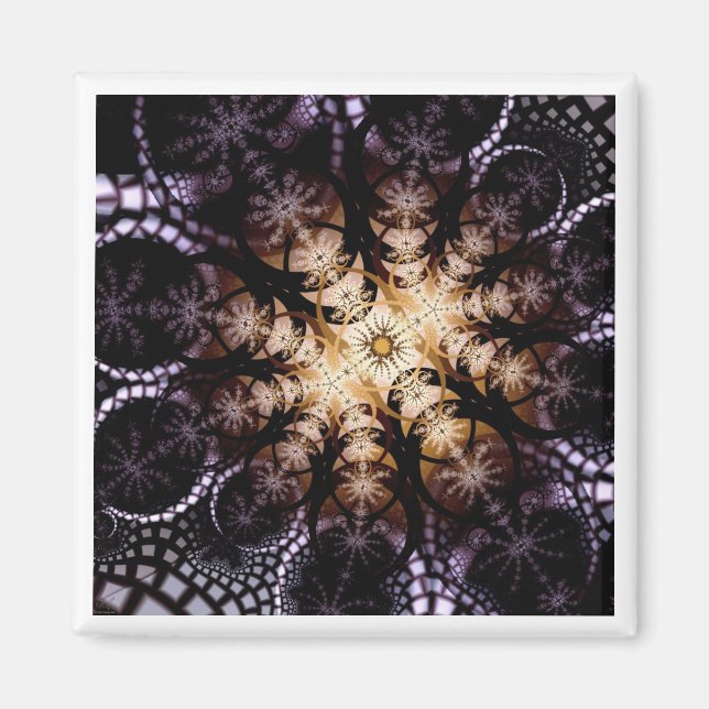 Midnight Sunblomma Magnet (Framsidan)