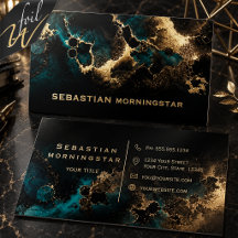Midnight Teal Abstrakt