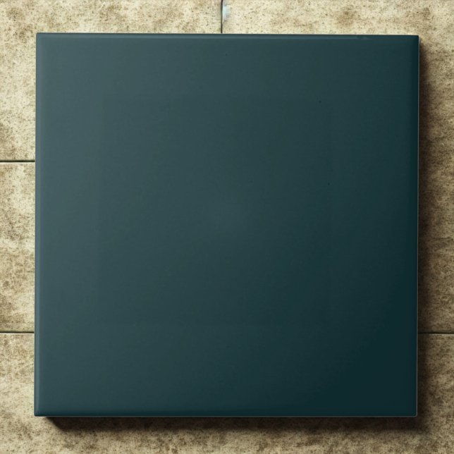 Midnight Teal Blue Deep Modern accent Kakelplatta (Skapare uppladdad)