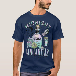 Midnight Tequila Margaritas Lime Tequila Drink Mag T Shirt