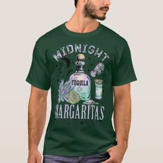 Midnight Tequila Margaritas Lime Tequila Drink Mag T Shirt