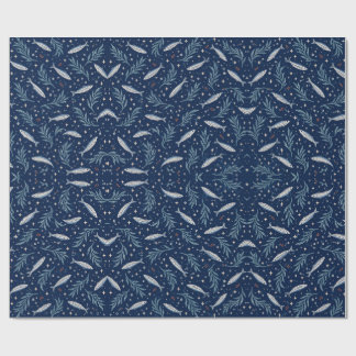 Midnight Tide Fisk- och sjögräsinslagspapper Presentpapper