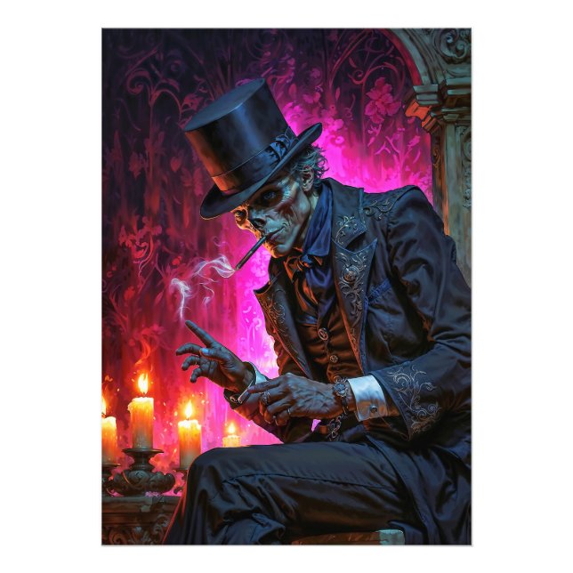 Midnight Toast med Baron Samedi Fototryck (Framsidan)