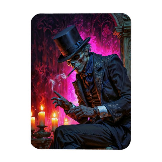 Midnight Toast med Baron Samedi Magnet (Vertikal)